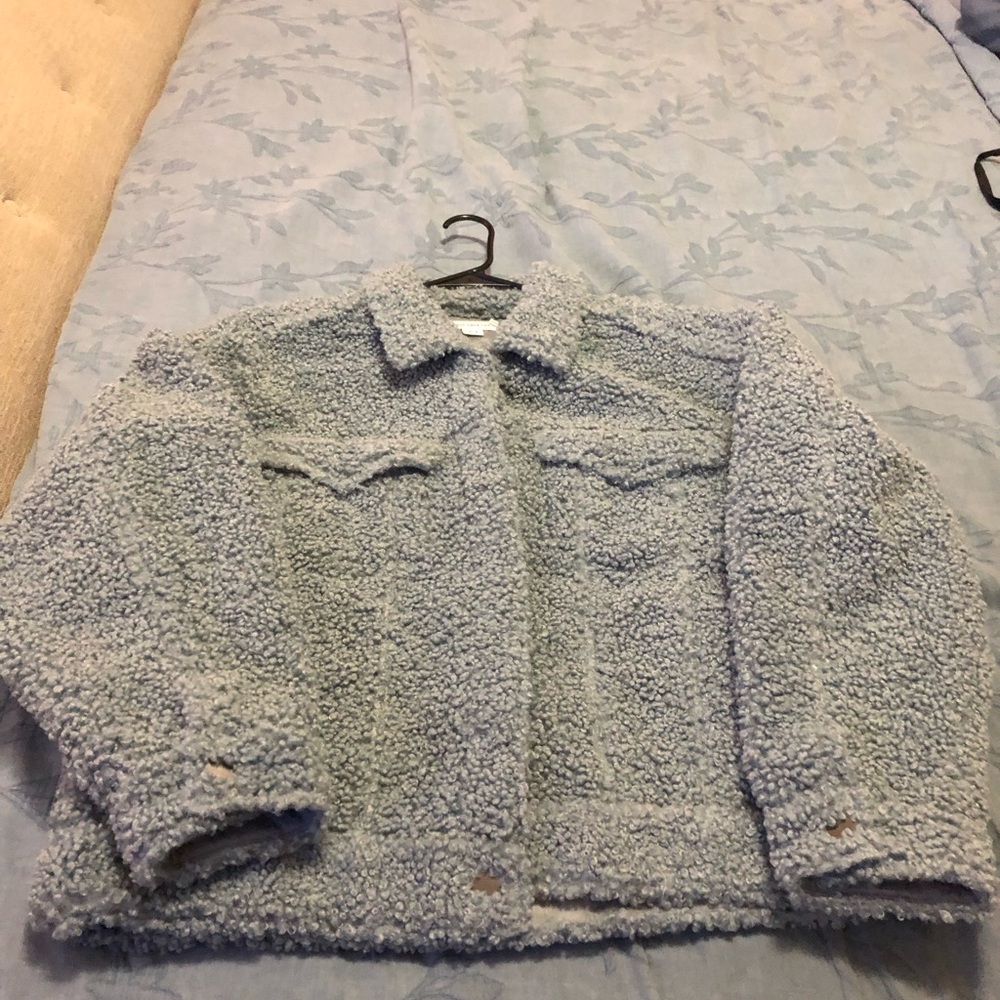 Cozy Blue Sherpa Jacket